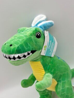 Way to Celebrate 10" Dinosaur with Bunny Ears Easter Stuffed Animal Plush Toy